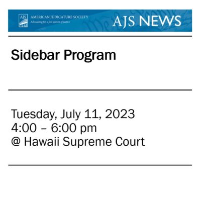 Sidebar Program July 2023