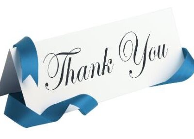 A Message of Gratitude from AJS